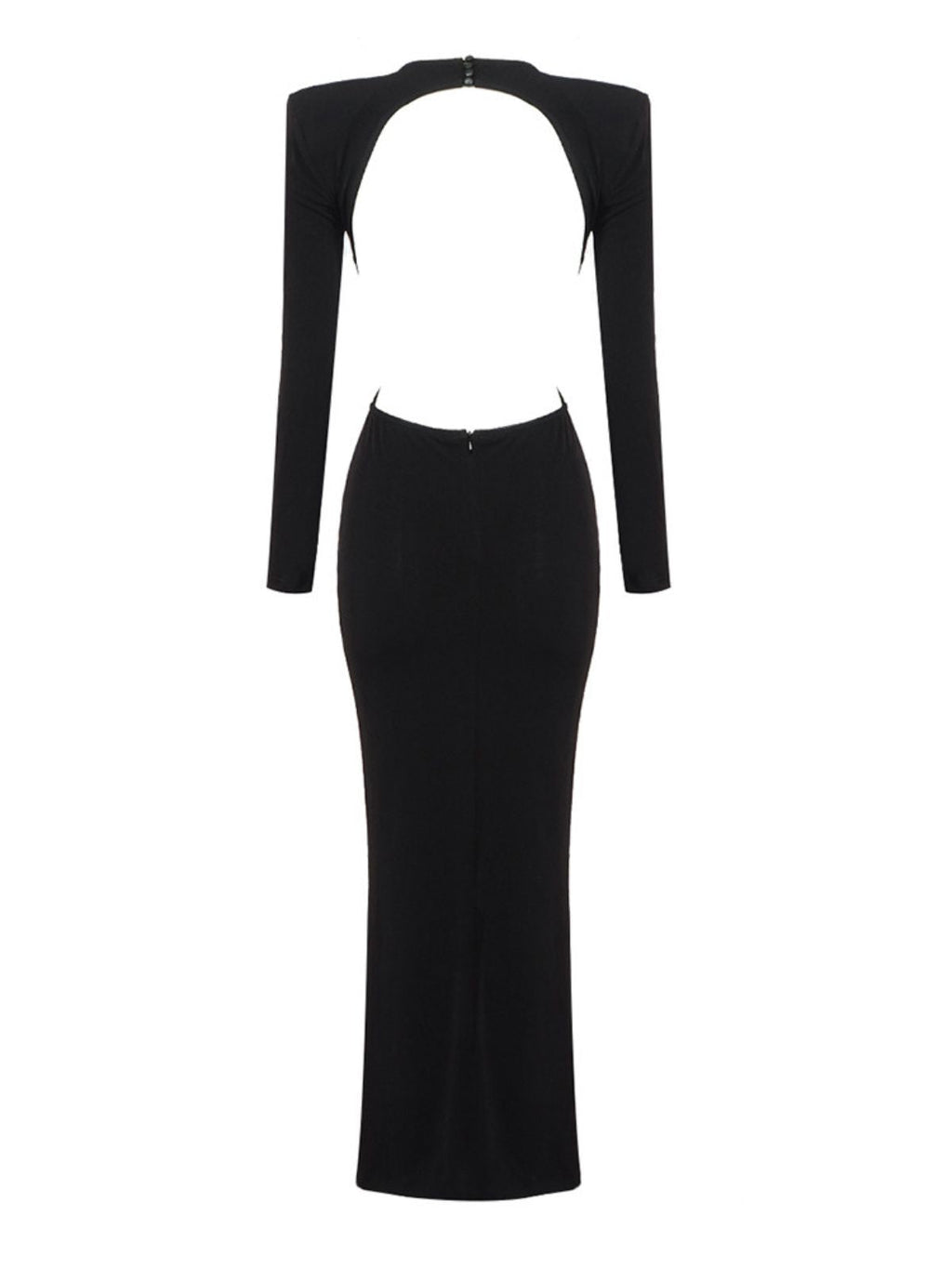 Chandani Long Sleeve Flower Fringe Midi Dress